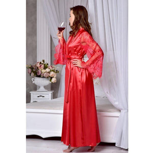 sexy red robe dress