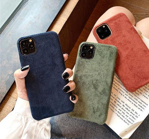 Fashion Solid Color Cloth Phone Case - smileswithfashion