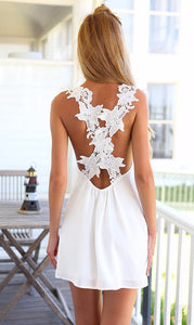 Sexy V Neck Backless Lace